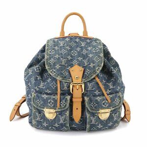 LOUIS VUITTON Monogram Denim Sac A Dos GM Backpack Blue M95056 Purse 90284798